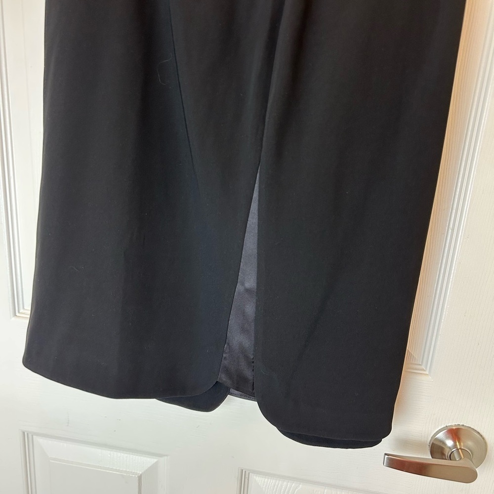 EILEEN FISHER TROPICAL SUITING SILK PANEL BLACK SKIRT SIZE XL - Picture 11 of 11